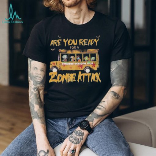 Are you ready for a zombie school bus zombie attack shirt