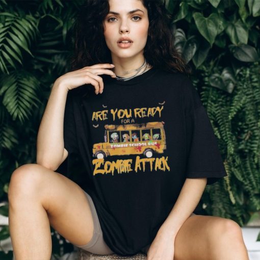 Are you ready for a zombie school bus zombie attack shirt