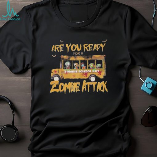 Are you ready for a zombie school bus zombie attack shirt