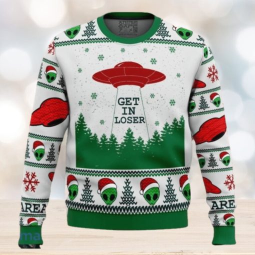 Area 51 Get in Loser Ugly Christmas Sweater Style Gift For Men Women