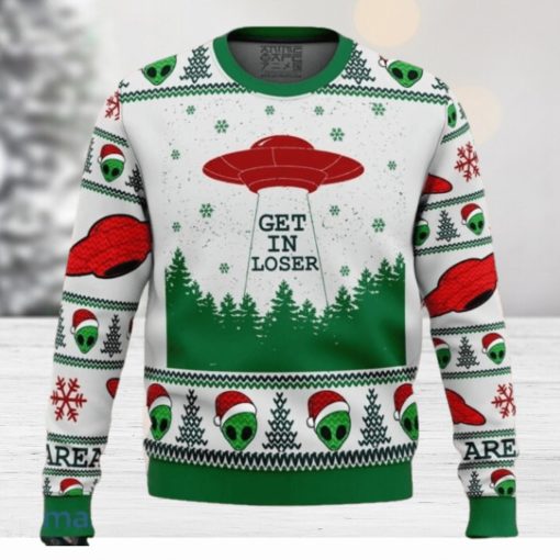 Area 51 Get in Loser Ugly Christmas Sweater Style Gift For Men Women