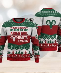 Aries Girl All Merry Christmas Be Nice Sweater Trending For Men And Women Gift Holidays