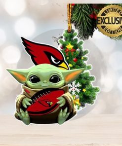 Arizona Cardinals Baby Yoda NFL Christmas Tree Decorations Ornament