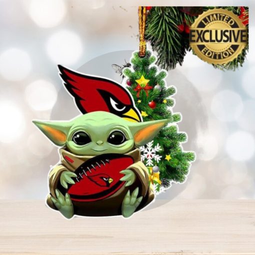 Arizona Cardinals Baby Yoda NFL Christmas Tree Decorations Ornament
