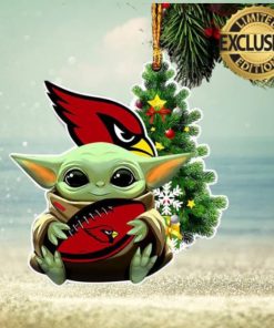 Arizona Cardinals Baby Yoda NFL Christmas Tree Decorations Ornament