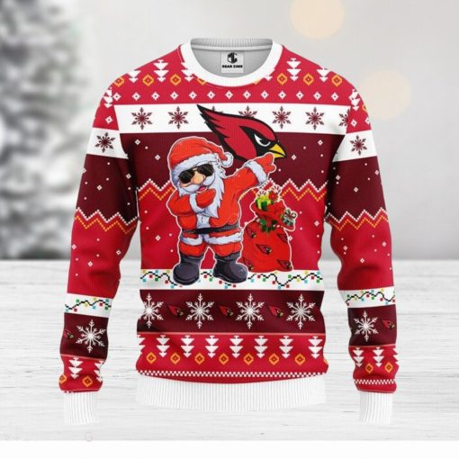 Arizona Cardinals Dabbing Santa Claus Christmas Ugly Sweater Sport Christmas Gift Ideas