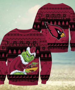 Arizona Cardinals NFL Grinch Christmas Ugly Sweater Fans Gift Funny For Men And Women