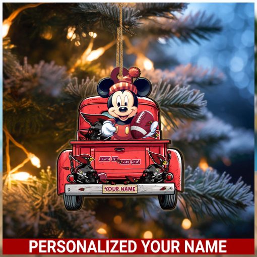 Arizona Cardinals NFL Mickey Ornament Personalized Your Name SP12102331ID05