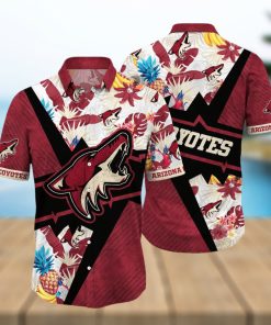 Arizona Coyotes NHL Hawaiian Shirt Ice Cold Drinks Aloha Shirt