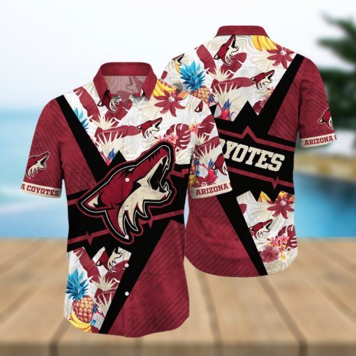 Arizona Coyotes NHL Hawaiian Shirt Ice Cold Drinks Aloha Shirt