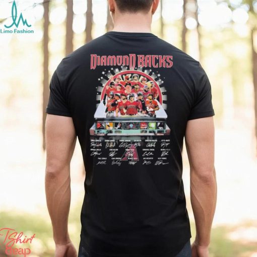 Arizona Diamondbacks All Team Players Stadium Signatures Shirt