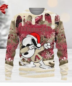 Arizona Diamondbacks Snoopy Dabbing The Peanuts Sports Football American Christmas Dripping Matching Ugly Christmas Sweater