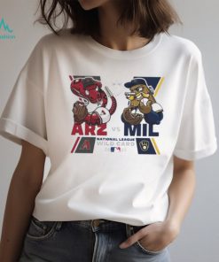 Arizona Diamondbacks Vs Milwaukee Brewers Mascot National League Wild Card T Shirt, hoodie, sweater, long sleeve and tank top Arizona Diamondbacks Vs Milwaukee Brewers Mascot National League Wild Card T Shirt