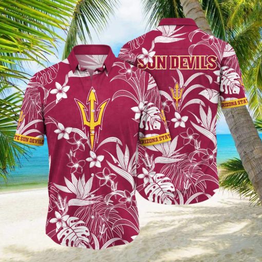 Arizona State Sun Devils NCAA Hawaiian Shirt Bikinistime The Green Pitch Sport Shirts