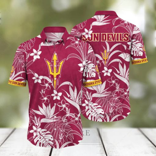 Arizona State Sun Devils NCAA Hawaiian Shirt Bikinistime The Green Pitch Sport Shirts