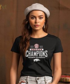 Arkansas Razorbacks 2023 SEC Women’s Soccer Regular Season Champions Locker Room T Shirt