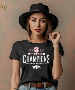 Arkansas Razorbacks 2023 SEC Women’s Soccer Regular Season Champions Locker Room T Shirt