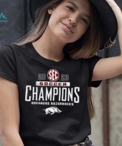 Arkansas Razorbacks 2023 SEC Women’s Soccer Regular Season Champions Locker Room T Shirt