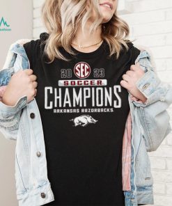 Arkansas Razorbacks 2023 SEC Women’s Soccer Regular Season Champions Locker Room T Shirt