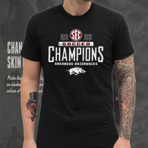Arkansas Razorbacks 2023 SEC Women’s Soccer Regular Season Champions Locker Room T Shirt