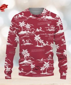 Arkansas Razorbacks Aloha Hawaii Beach Knitted Xmas 3D Sweater Gift Holidays