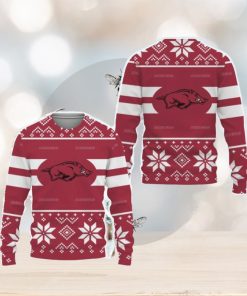 Arkansas Razorbacks Custom New Uniforms For Fan Gear Knitted Christmas Sweater