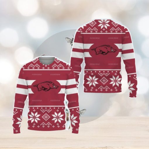 Arkansas Razorbacks Custom New Uniforms For Fan Gear Knitted Christmas Sweater