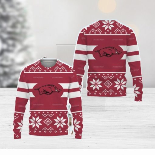 Arkansas Razorbacks Custom New Uniforms For Fan Gear Knitted Christmas Sweater