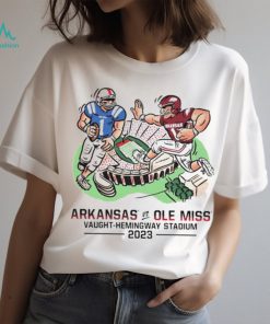 Arkansas Razorbacks vs Ole Miss Rebels Game Day 2023 Vaught Hemingway stadium shirt