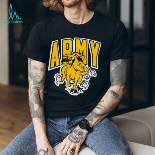 Army West Point Academy Black Knights Charging Mule logo shirt