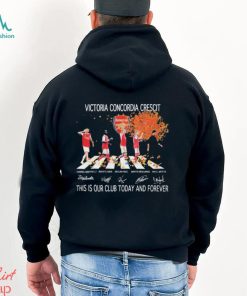 Arsenal Abbey Road Victoria Concordia Crescit This Is Our Club Today And Forever Signatures Shirt