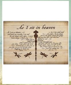 As i sit in heaven Horizontal Poster