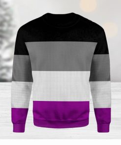 Asexual Pride Flag Ugly Christmas Sweater