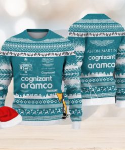 Aston Martin Cognizant F1 Team Custom Name Ugly Sweater Gift For Christmas