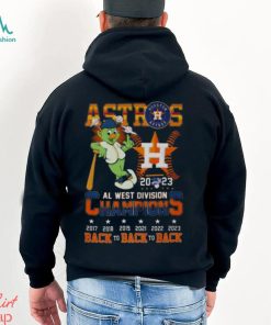 Astros 2023 Al West Division Champions Back To Back To Back 2017 2023 T shirt