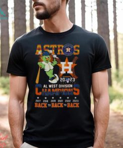 Astros 2023 Al West Division Champions Back To Back To Back 2017 2023 T shirt