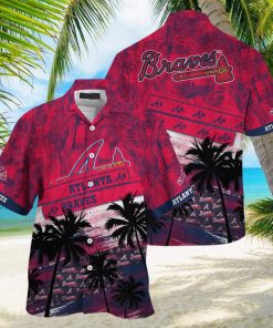 Atlanta Braves MLB Palm Tree Pattern Hawaii Shirt For Sports Fans Unisex Sport Hawaii Shirt