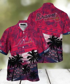 Atlanta Braves MLB Palm Tree Pattern Hawaii Shirt For Sports Fans Unisex Sport Hawaii Shirt