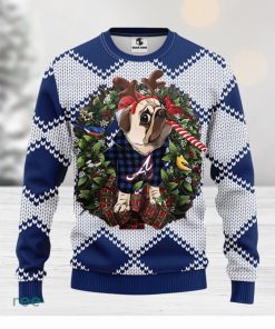 Atlanta Braves Pub Dog Christmas Ugly Sweater