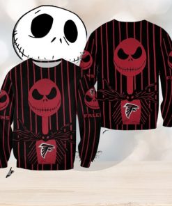 Atlanta Falcons Jack Skellington Season Christmas Ugly Sweater Halloween For Men And Women