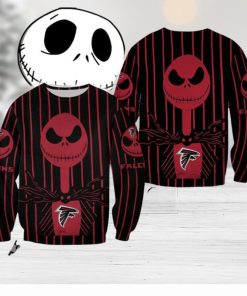 Atlanta Falcons Jack Skellington Season Christmas Ugly Sweater Halloween For Men And Women