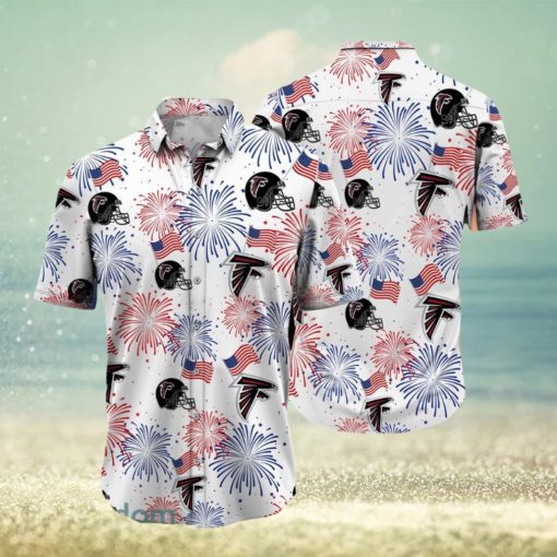 Atlanta Falcons NFL Happy 4th Of July USA Tropical Hawaiian Shirt