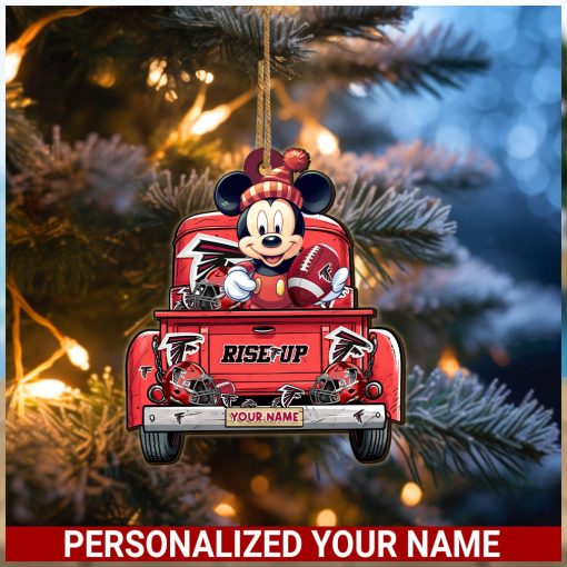 Atlanta Falcons NFL Mickey Ornament Personalized Your Name SP12102332ID05