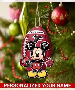 Atlanta Falcons Personalized Your Name Mickey Mouse And NFL Team Ornament SP161023161ID03