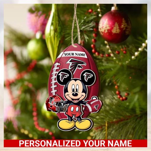 Atlanta Falcons Personalized Your Name Mickey Mouse And NFL Team Ornament SP161023161ID03