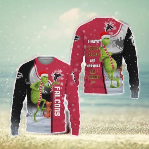 Atlanta Falcons Tree Beach New Trends 3D Sweater Christmas For Fans Gift