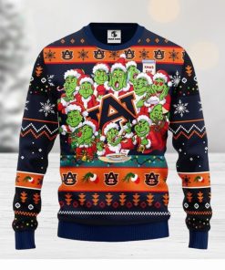 Auburn Tigers 12 Grinch Xmas Day Christmas Ugly Sweater Christmas Gift For Fans Party Hoiliday Gift