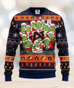 Auburn Tigers 12 Grinch Xmas Day Christmas Ugly Sweater Christmas Gift For Fans Party Hoiliday Gift