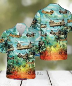 Australian Army Boeing Ch 47f Chinook Hawaiian Shirt