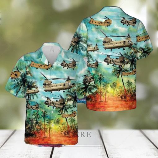 Australian Army Boeing Ch 47f Chinook Hawaiian Shirt